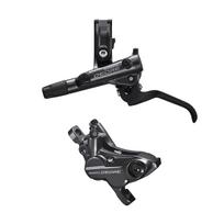 Shimano Deore BL-M6100 hidraulinių diskinių stabdžių rankenėlė su BR-M6120 suportu | Left | Front | Metalic