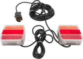 Žibintų rinkinys LED magnetinis 7,5 m kabelis