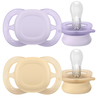 PHILIPS Avent Ultra Start Girls (0-2 m.) mergaitėms čiulptukas, 2 vnt.