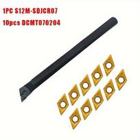 Rotacinis kirtiklis plieno apdirbimui, 1PC S12M-SDJCR07+10PCS Blade