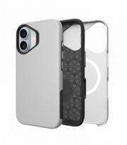 Dėklas Perfectionists Triangle Mag Case Apple iPhone 15 sidabrinis