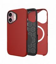 Dėklas Perfectionists Triangle Mag Case Apple iPhone 16 raudonas