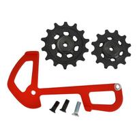 SRAM X01 Eagle galinio pavarų perjungėjo ratukai su kojele | 12 pavarų | Red