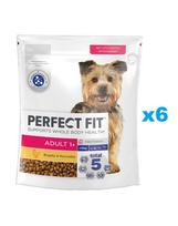 PERFECT FIT Adult 1+ sausas visavertis pašaras suaugusiems mažų veislių šunims su daug vištienos 6x825 g
