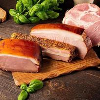 "Wurstbaron®" kumpio ir šoninės dešrelių degustacinis paketas su "Upper Palatinate" juodai rūkytu kumpiu, "Farmer's Smoked", "Cottage Bacon