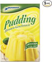 5 pakuočių "Comet" citrinų skonio pudingas (5 x 40 g), skirtas kepimui, pudingo milteliai desertui