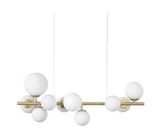 Ideal Lux - LED Pakabinamas sietynas PERLAGE 10xG9/3W/230V 81 cm auksas/balta