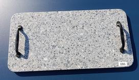 Granito padėklas, margas su juodom rankenom, 30x60cm (Vilniuje, Bukiškis) - 086