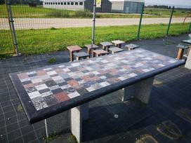 Stalas iš skirtingų pasaulio kraštų akmens, 91x238cm (Kaune, Šilainiai) - 042