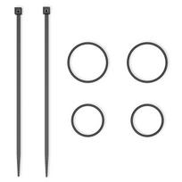 Quad Lock® O Rings/Zip Ties atsarginės dalys