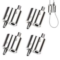 M2 nerūdijančio plieno lyno spaustukas – 1/16  dvipusis kabelio spaustukas 1,5–2,0 mm lynui – Savaime užsirakinantis, atsparus korozijai – 4/8/10 vnt. pakuotė 4pcs-M2(1.5mm-2.0mm)