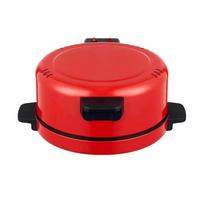 Elektrische Pizza Maker, Aanrecht Pizza Oven Namų kepsnių virimo aparatas, Met Indicator Licht Steak Brood Pizza Koker, 220-240V EU raudona