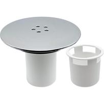 Dušo nutekėjimo dangtelis – chromuotas, 90 mm/115 mm, modernus ABS plastikas ir metalas, nuimamas viršus, greito pritekėjimo pakeitimas JK dušo padėklams