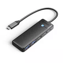 Hub USB-C Orico PAPW2AC-C3 docking station 2x USB-A 3.0 + 2x USB-C 3.0 – juodos spalvos