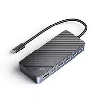 Orico OM28PR-G2 USB-C Docking Station with M.2 Drive Slot + 1 x USB-A 3.2 + 1x USB-C 3.2 + 2x USB-A 2.0 + 1x HDMI + 1x Ethernet – juodos spalvos