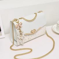 New Style Women's Bag Autumn Cowhide Chain Crossbody Bag Light Luxury Shoulder Bag Birthday Gift for Girlfriend Wife