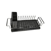 Sink Dish Drying Rack Expandable Dish Rack Over Sink with Silicone Drying Tray Drainer for Kitchen Counter with Cutlery Holder juoda