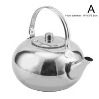 Steel Teapot Coffee Pot Kettle With Tea Leaf Filter Maker Coffee Kung Capacity Large D9S3 A-1pcs
