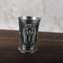 Egipto mitas Retro metalinis puodelis Bronzinis 3D reljefas Alkoholis Maža taurė Buitinis Mažo dydžio Asmenybės Kokteilių taurė