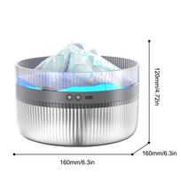 Volcano Aromatherapy Machine Multi-function Flame Humidifier 2L Large Capacity Perfume Diffuser Atmosphere Night Light Cool Mist
