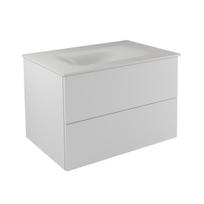 Pakabinama vonios spintelė su praustuvu Besco Akya Classic, 66 cm, balta