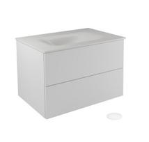 Pakabinama vonios spintelė su praustuvu Besco Akya Classic, 66 cm, balta