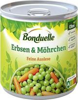 "Bonduelle" daržovės, žirniai su morkomis, "Finest Selection", 400 g