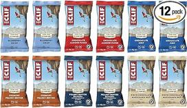 "Clif Bar Variety Pack" (12 x 68 g), populiarus energinis batonėlis iš JAV, "Mixbox" testavimui, 12 skonių