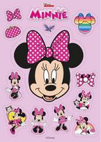 "Dekora", Minnie Mouse Valgomas išpjautas pyragas Topper Vaikų gimtadienio šventės dekoracijos Tortas Keksas Vaflis Sausainiai A5