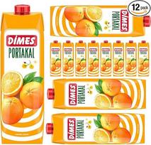 "Dimes" apelsinų sultys Vaisių sultys 1000 ml x 12 vnt. su "Pufai" maisto produktais,