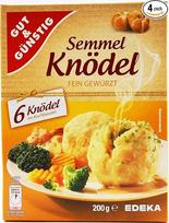 "Gut & Günstig" duonos koldūnai kepimo maišelyje, su smulkiais prieskoniais, 4 vnt. (4 x 200 g), idealiai tinka sekmadienio vakarienei, šventei ir kepimui, 4 x 6 koldūnai kepimo maišelyje