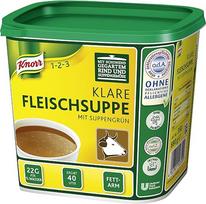 "Knorr Clear Beef Soup" jautienos sriuba su žalia sriuba (jautienos sultinys pagal patikrintą receptą), 1 pakuotė (1 x 0,88 kg)