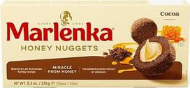 "Marlenka" medaus rutuliukai | Skanūs medaus grybukai | Konditerijos rutuliukai su medumi | 10 rutuliukų | 235 g | Kakava