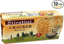 "Stiratini" krekeriai su sezamo sėklomis, 12 vnt. (12 x 250 g)