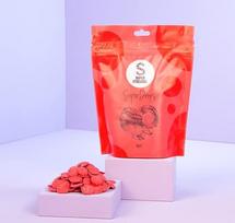"SuperDrops Red" 300 g tortų lydalo dekoracijų lydalo saldainių lydalo torto lašėjimo torto apledėjimo dekoracijų lydalo torto fondanto glazūros raudona maisto spalva glazūra