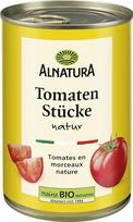 Alnatura Ekologiški pomidorų gabaliukai natūralūs, 1 x 400 g, nusausinti, 1 x 240 g svorio