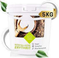 Eritritritolis 5 kg kibirėlyje - 100 % nekaloringas eritritolis - natūralus cukraus pakaitalas be GMO, nekenksmingas dantims, lengvai tirpsta - 5 kg