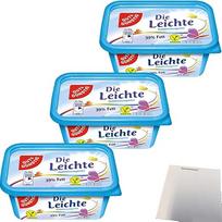 Gut&Günstig Light Half Fat Margarine Vegan 39% Fat Pack of 3 (3 x 500 g Pack) + usy Block