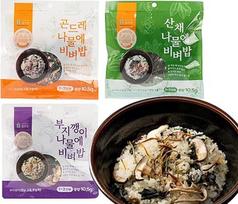 Korėjietiškas Bibimbap Namul mišinys, 3 vnt. - ekologiškas, pesticidų neturintis daržovių mišinys Bibimbap ir salotoms | Greitas naudojimas ir skonių įvairovė | Trijų rūšių džiovintų korėjietiškų daržovių mišinys