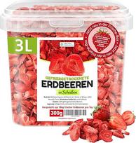 Liofilizuotos braškės, 300 g vaisių skiltelėmis, 100 % džiovinti vaisiai, natūralūs, be cukraus ir priedų, aukščiausios kokybės, "Detox Organica" (300 g)