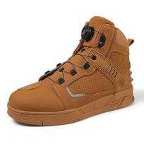 Motokroso Bikeris Chopperis Cruiseris Touringas Ankle Boots Vyriški Motociklo Mikropluošto Oda Ankle Boots Gatvės Motociklo Lenktyniniai Batai 42 ruda