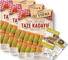 ÖZ Kadayif Angel Hair tešlos siūlai Dubajaus šokoladui ir "Kunefe" - apima Dubajaus šokolado receptą (1200 g)