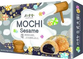 yoaxia ® - [ 210g ] Sezamo Mochi | Sezamas | Lipnus ryžių pyragas su sezamu | Japoniškas stilius