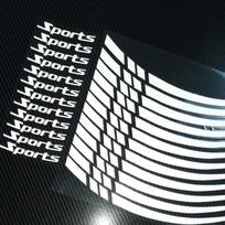 12 vnt./rinkinys motociklo dviračio ratlankio juostelės ratlankio lipdukas juosta 18-21 colių sportiniai ratlankiai juostelės ratlankio lipdukai juosta lipdukai CHINA