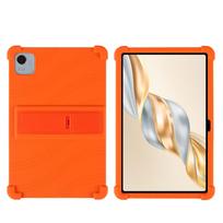 Dėklas planšetiniam kompiuteriui HONOR Pad X9a/X9 Pro 11,5 colio, saugus, smūgiams atsparus silikoninis dangtelis su stovu oranžinė