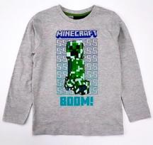 "Minecraft" vaikiški marškinėliai ilgomis rankovėmis