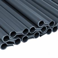 Klipsai tvoros juostai Bradas Solid, 19 cm, 20 vnt., pilka