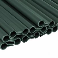 Klipsai tvoros juostai Bradas Solid, 19 cm, 20 vnt., žalia