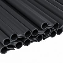 Klipsai tvoros juostai Bradas Solid, 19 cm, 20 vnt., tamsiai pilka