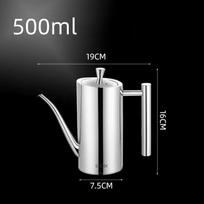304 nerūdijančio plieno aliejaus indas 500/700 ml virtuvės aliejinė padažui, actui, alyvuogių aliejui, nepralaidus dulkėms, sandarus, laikymo indas, virtuvės įrankis